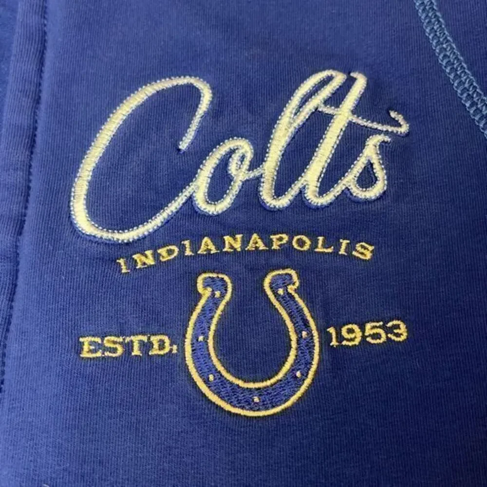 Indianapolis Colts Tommy Bahama Large Knit 1/2 Zip Sweater Sweatshirt Men's Blue